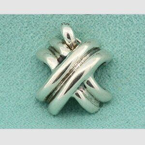Tiffany & Co Signature X Pendant Sterling Silver 4 Necklace Vintage Rare
